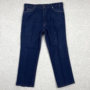 Vintage Levis 509 Jeans Mens 42x30 Straight Fit Cotton Poly 80s Maroon Gold‎ Tab